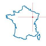 Carte du chef-lieu d'arrondissement de Bourmont