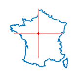Carte du chef-lieu d'arrondissement de Bracieux