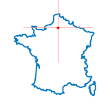 Carte du chef-lieu d'arrondissement de Breteuil