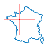 Carte du chef-lieu d'arrondissement de Brûlon
