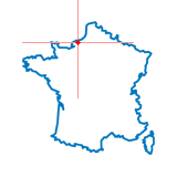 Carte du chef-lieu d'arrondissement de Cany-Barville