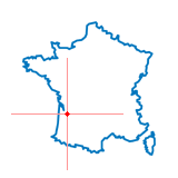Carte du chef-lieu d'arrondissement de Carbon-Blanc