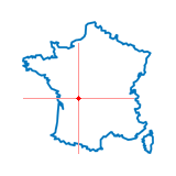 Carte du chef-lieu d'arrondissement de Chabanais