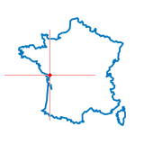 Carte du chef-lieu d'arrondissement de Chaillé-les-Marais