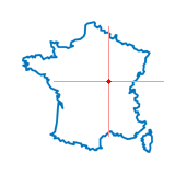 Carte du chef-lieu d'arrondissement de Château-Chinon (Ville)