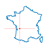 Carte du chef-lieu d'arrondissement de Châteauneuf-sur-Charente