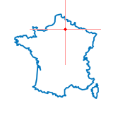 Carte du chef-lieu d'arrondissement de Chauny