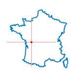 Carte du chef-lieu d'arrondissement de Chef-Boutonne
