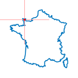 Carte du chef-lieu d'arrondissement de Cherbourg-Octeville-Sud-Ouest