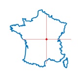 Carte du chef-lieu d'arrondissement de Chevagnes