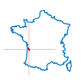 Carte de Civrac-en-Médoc