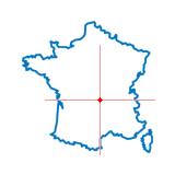 Carte du chef-lieu d'arrondissement de Clermont-Ferrand-Sud-Ouest