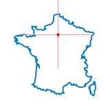 Carte du chef-lieu d'arrondissement de Clichy