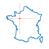 Carte du chef-lieu d'arrondissement de Conlie