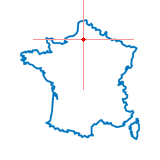 Carte du chef-lieu d'arrondissement de Conty