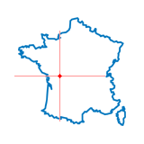 Carte du chef-lieu d'arrondissement de Couhé