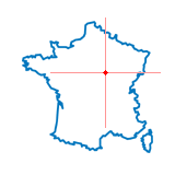 Carte du chef-lieu d'arrondissement de Coulanges-la-Vineuse