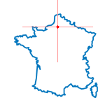 Carte de Courcelles-sous-Moyencourt