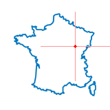 Carte de Crécey-sur-Tille