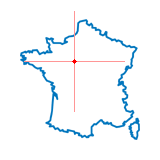 Carte du chef-lieu d'arrondissement de Droué