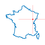 Carte de Fretigney-et-Velloreille