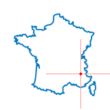 Carte du chef-lieu d'arrondissement de Gap