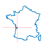 Carte du chef-lieu d'arrondissement de Gémozac