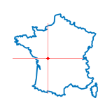 Carte du chef-lieu d'arrondissement de Gençay