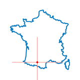 Carte de Gensac-sur-Garonne