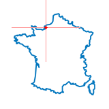 Carte du chef-lieu d'arrondissement de Goderville