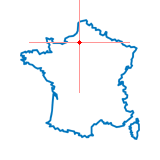 Carte du chef-lieu d'arrondissement de Gournay-en-Bray