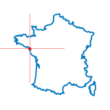 Carte du chef-lieu d'arrondissement de Guérande