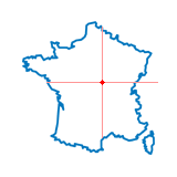 Carte du chef-lieu d'arrondissement de Guérigny