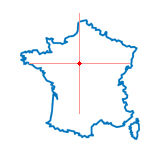 Carte d'Huisseau-sur-Mauves