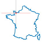 Carte du chef-lieu d'arrondissement d'Isigny-sur-Mer