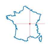 Carte du chef-lieu d'arrondissement d'Issy-l'Évêque