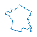 Carte du chef-lieu d'arrondissement de Jonzac