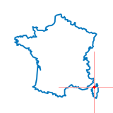 Carte du chef-lieu d'arrondissement de L'Île-Rousse