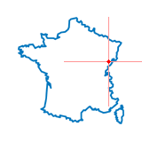 Carte du chef-lieu d'arrondissement de L'Isle-sur-le-Doubs