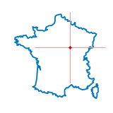 Carte du chef-lieu d'arrondissement de L'Isle-sur-Serein