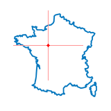 Carte du chef-lieu d'arrondissement de La Chartre-sur-le-Loir