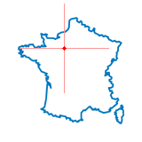 Carte du chef-lieu d'arrondissement de La Ferté-Vidame