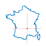 Carte du chef-lieu d'arrondissement de Lavoûte-Chilhac