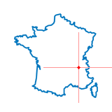 Carte du chef-lieu d'arrondissement du Grand-Lemps