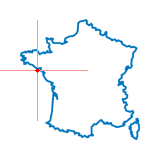 Carte du chef-lieu d'arrondissement de Belle-Île