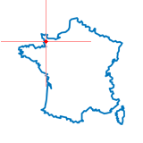 Carte du chef-lieu d'arrondissement de Lessay