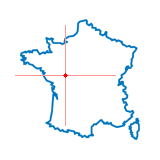 Carte du chef-lieu d'arrondissement de Loudun
