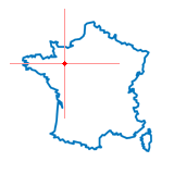Carte du chef-lieu d'arrondissement de Mayenne-Ouest