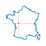 Carte du chef-lieu d'arrondissement de Ménigoute