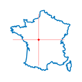 Carte du chef-lieu d'arrondissement de Mézières-en-Brenne
